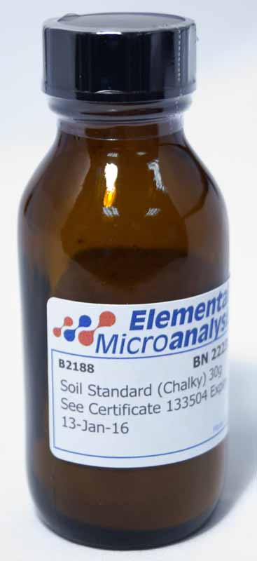 Soil Standard (Chalky) 30g See Certificate 398157 Expiry Date 04/06/30